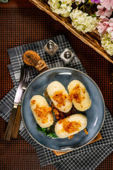 Sticker - Kartacze - potato dumplings stuffed with minced meat.