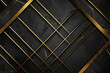 A luxurious business background with a design of golden lines crisscrossing against a black backdrop