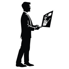 Financial Analyst Silhouette