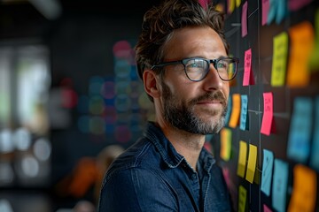 Wall Mural - exploring the benefits and best practices of teaching scrum agile methodology. concept scrum agile b