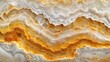  An artistically rendered orange and white wave on a white canvas