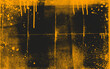 Urban street art graffiti punk poster with grunge and halftone texture. Yellow and black brush drawn overlay texture.