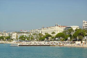 Wall Mural - A sea promenade in Cannes, French Riviera