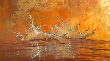 Liquid Gold, Silver Dance On Reflective Surfaces, Sunset Orange To Maroon.