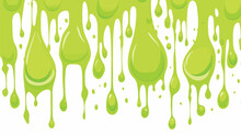 Blots And Drips Slime Pattern. Toxic Mucus Smudges