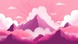 pink cloud and mountain dream on background dreamy pink clouds and mountains background