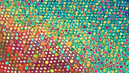 Wall Mural - cheerful bright dots background illustration playful lively joyful happy festive celebration cheerful bright dots background
