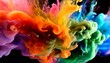 color ink water rainbow background blend abstract cloud paint swirl burst colorful ink abstract rainbow swirls in a burst of artistic energy pigment liquid chemical science