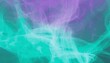 abstract blue mint and purple background with interlaced smoke glitch and distortion effect
