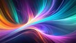 abstract background energy of fractal realms super glow neon colorful vibrant vivid color music wave calm rhythm background ultra wide 21 9 wallpaper