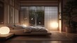Japandi Cozy Bedroom Cozy bedroom with a low bed warm