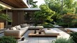 Japandi Inspired Outdoor Lounge Outdoor lounge with Japan