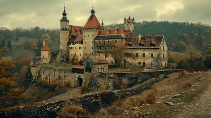 Wall Mural - Old Castle in ghotic style