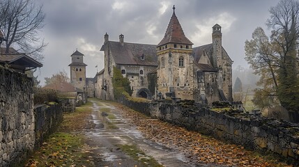 Wall Mural - Old Castle in ghotic style