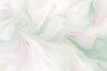 Aufkleber - Swirling layers of white and green paint cascade across a canvas, creating a vibrant and dynamic background with a mesmerizing amount of texture and movement