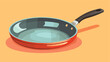 Illustration of frying pan. Stylized kitchen utensile