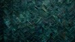Dark green textured geometric pattern. Close-up shot of angular design, suitable for modern wallpaper, backgrounds, and graphic elements.