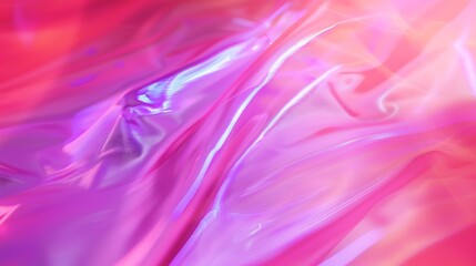 Aufkleber - Viva magenta pink purple vivid iridescent colors transitions Soft Pastel colores gradient Holographic blurred abstract background : Generative AI