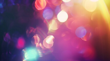 Fototapete - Blurred refraction light bokeh or organic flare overlay effect : Generative AI