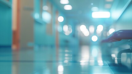 Poster - Abstract blurred hospital and clinic interior for background : Generative AI