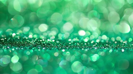 Leinwandbilder - nature glitter green color nature bokeh focus soft blur green color filter abstract for background : Generative AI