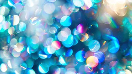 Poster - Blurred refraction light bokeh or organic flare overlay effect : Generative AI