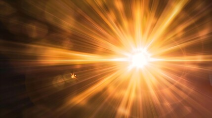 Aufkleber - Sun Light Overlay Sun rays overlay Sun rays light isolated on black background for overlay design transparent sunlight special lens flash light effect front sun lens flash light of rad : Generative AI