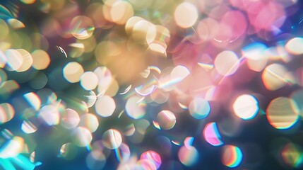 Poster - Blurred refraction light bokeh or organic flare overlay effect : Generative AI