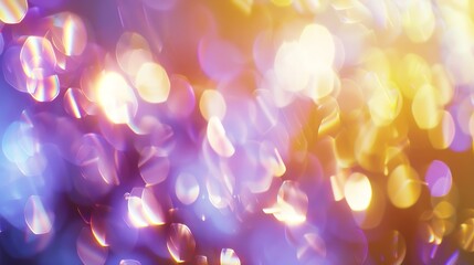 Poster - Blurred refraction light bokeh or organic flare overlay effect : Generative AI