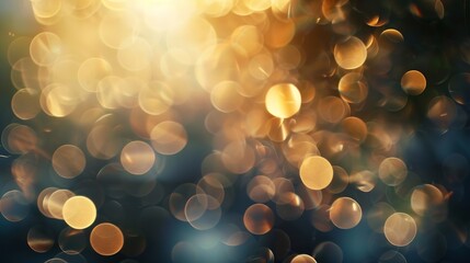 Poster - Blurred refraction light bokeh or organic flare overlay effect : Generative AI