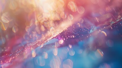 Poster - Blurred refraction light bokeh or organic flare overlay effect : Generative AI