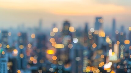 Aufkleber - BLURRED CITY BACKGROUND : Generative AI