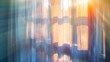abstract blur curtain interior decoration in living room with sunlight : Generative AI