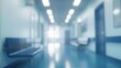 © Generative AI - Abstract blur hospital and clinic interior for background : Generative AI