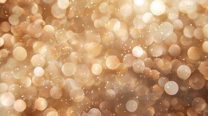 Fototapete - Elegant beige bokeh abstract background Delicate blurred wallpaper texture Template with defocused bokeh lights and copy space for business website design Banner social media advertisi : Generative AI