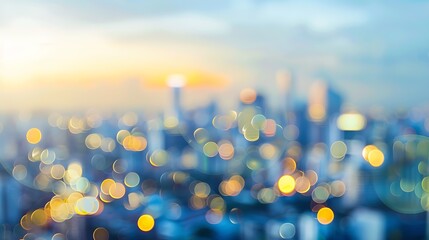 Poster - BLURRED CITY BACKGROUND : Generative AI