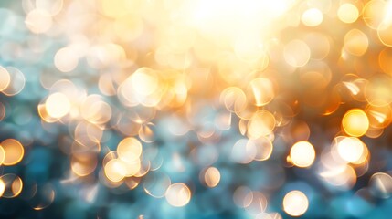 Aufkleber - abstract background with bokeh defocused lights and shadow : Generative AI