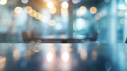 Leinwandbilder - Business office Blurred background meeting room light bokeh education event in company Blurry abstract background of conference room Blur background office modern lobby urban decor emp : Generative AI