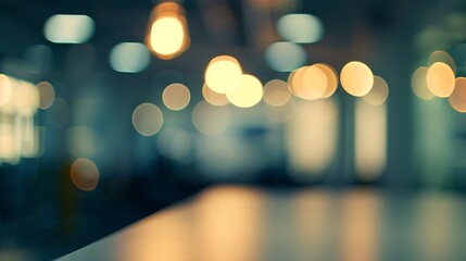 Aufkleber - atmosphere around office  blur background with bokeh : Generative AI