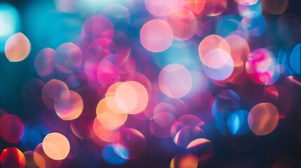 Fototapete - Blurred refraction light bokeh or organic flare overlay effect : Generative AI
