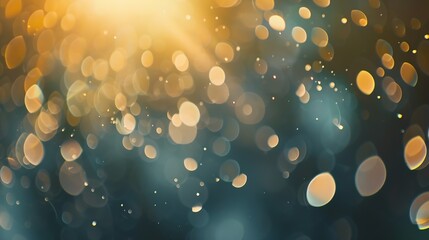 Fototapete - Blurred refraction light bokeh or organic flare overlay effect : Generative AI