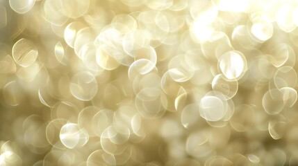 Fototapete - Elegant beige bokeh abstract background Delicate blurred wallpaper texture Template with defocused bokeh lights and copy space for business website design Banner social media advertisi : Generative AI