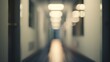 © Generative AI - Blurred background  office and hallway interior : Generative AI