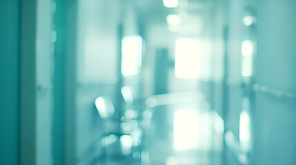 Poster - Abstract blurred hospital and clinic interior for background : Generative AI