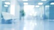 © Generative AI - BLURRED MEDICAL OFFICE BACKGROUND BLUE AND WHITE INTERIOR : Generative AI