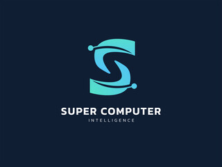 Wall Mural - artificial intelligence letter 