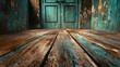 wood texture background representing the interior of a haunted mansion, with creaking floorboards, peeling paint, and ghostly shadows lurking in the wood grain
