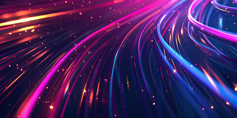 Wall Mural - Abstract background with colorful light streaks