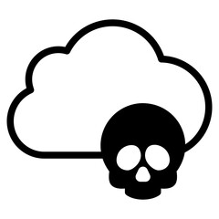 Canvas Print - air pollution icon