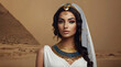 Fashion style portrait young Egyptian. generative.ai